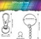 150Pcs Swivel Snap Hook Set,Stainless Steel Split Key Rings with Chain and Jump Rings Bulk for Keychain Lanyard,Crafts Supplies